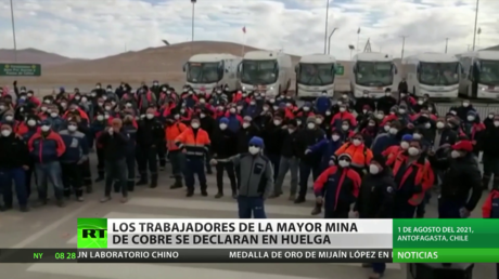 Chile: Los trabajadores de la mayor mina de cobre se declaran en huelga