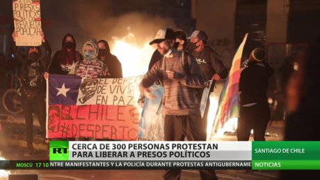 Chile: Cerca de 300 personas protestan para liberar a presos políticos