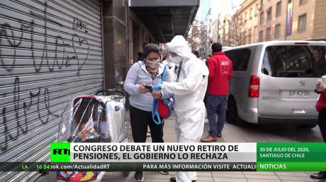 El Congreso chileno debate un nuevo retiro de pensiones y el Gobierno lo rechaza