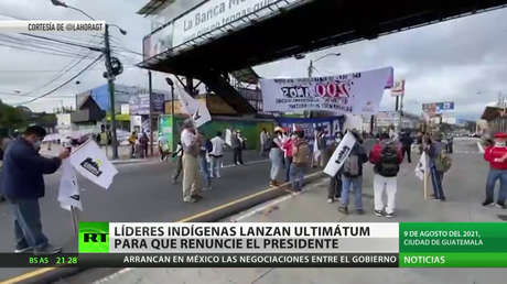Líderes indígenas dan un ultimátum para que renuncie el presidente de Guatemala