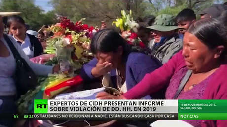 Expertos presentan en Bolivia un informe sobre las violaciones de derechos humanos en el golpe de 2019