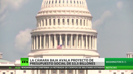 Cámara de Representantes de EE.UU. aprueba proyecto de presupuesto social por 3,5 billones de dólares