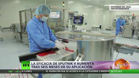 Publican en Argentina un estudio que demuestra que la eficacia de la vacuna Sputnik V aumenta tras seis meses de su aplicación