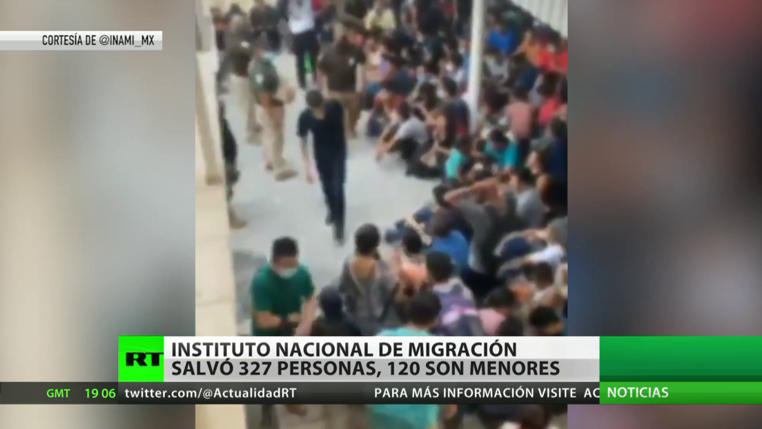 El Instituto Nacional de Migración de México rescata a 327 personas en condiciones precarias en una casa de seguridad