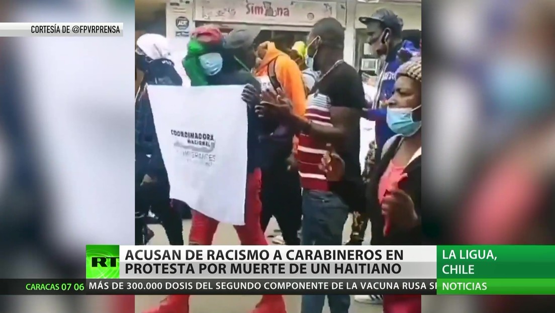 Acusan de racismo a carabineros en una protesta en Chile por la muerte de un haitiano