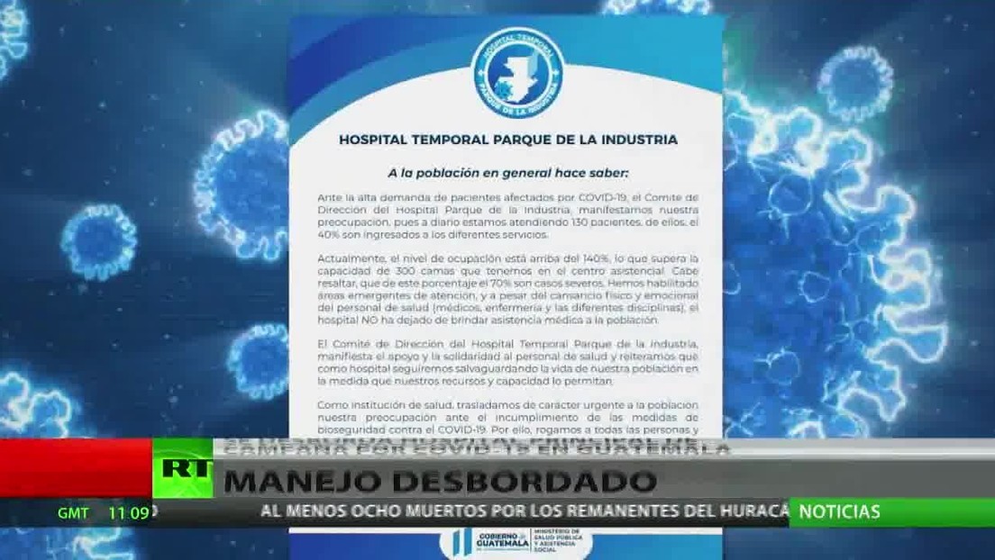Guatemala vive una crisis sanitaria por el covid-19 con el principal hospital de campaña desbordado