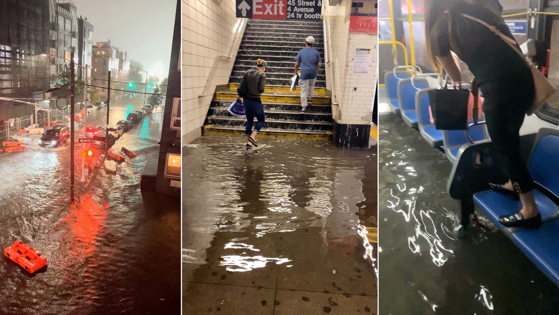 VIDEOS: Inundaciones catastróficas paralizan Nueva York mientras Ida arrasa con todo a su paso
