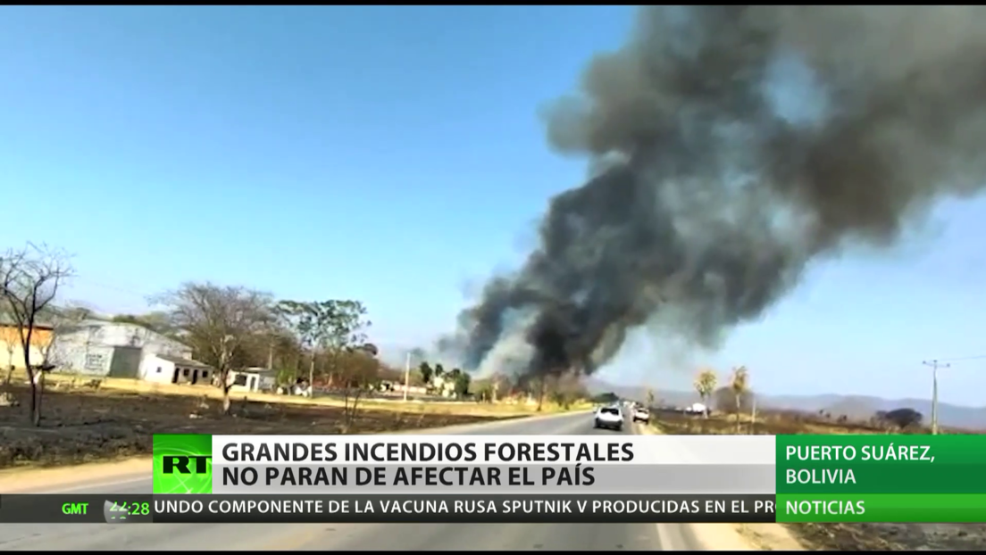 Grandes incendios forestales no dan tregua a Bolivia
