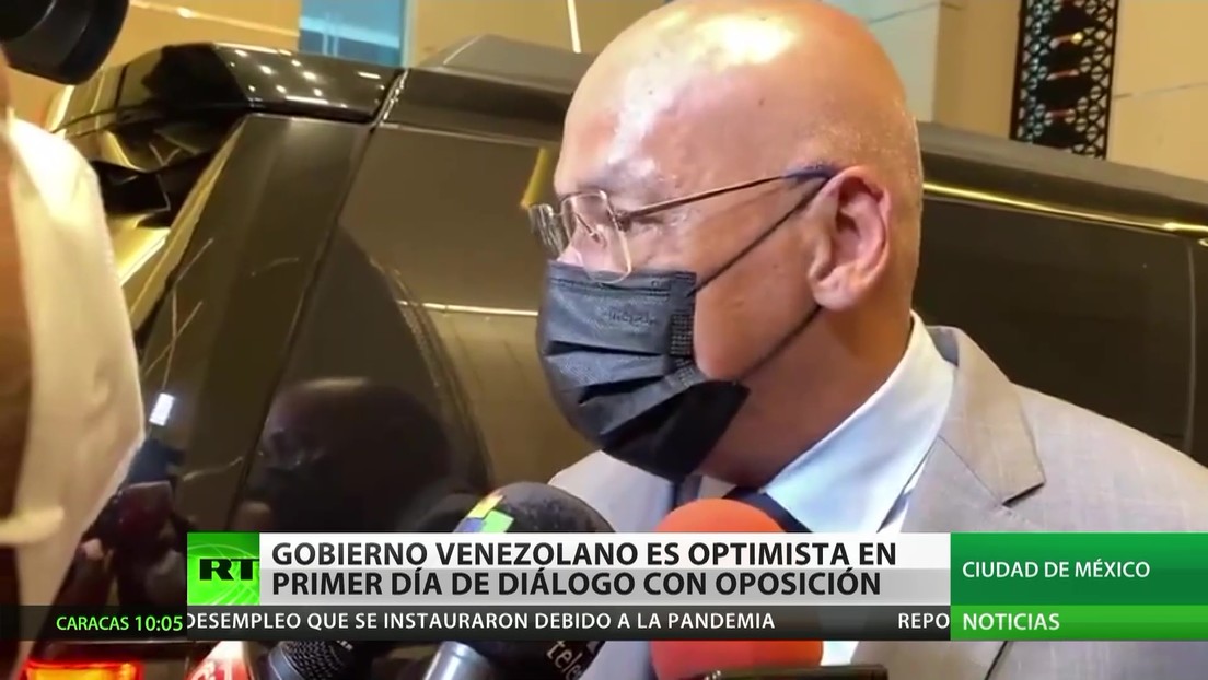 Gobierno venezolano es optimista en el primer día de diálogo con la oposición