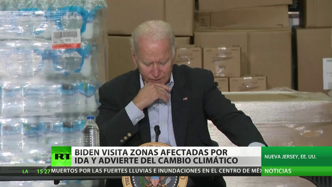 Biden visita zonas afectadas por Ida y advierte sobre el cambio climático