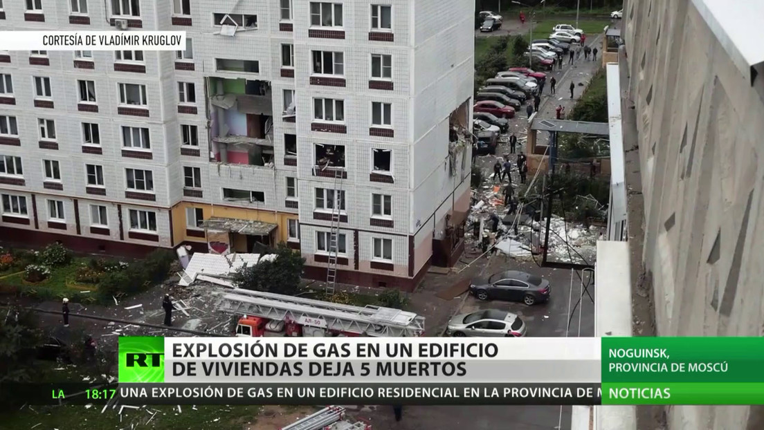Explosión de gas en un edificio de viviendas deja 5 muertos en Rusia