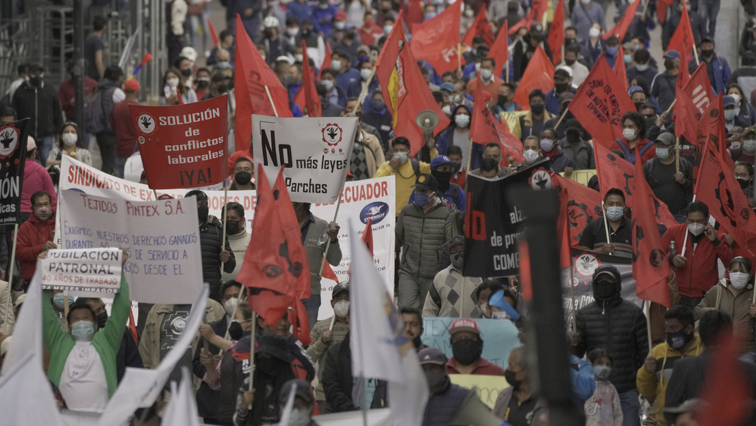 Ecuador vive una segunda jornada de movilización sindical nacional contra el Gobierno de Guillermo Lasso