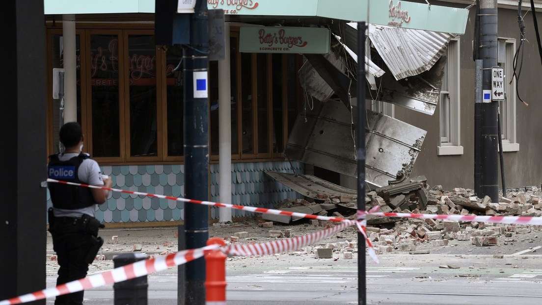 Las primeras imágenes de la destrucción dejada por el terremoto de 5,9 en Australia