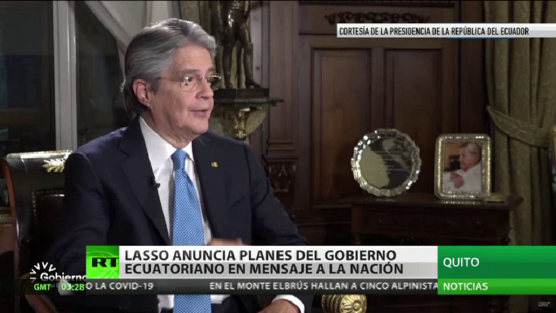 Guillermo Lasso anuncia planes del Gobierno ecuatoriano en mensaje a la nación