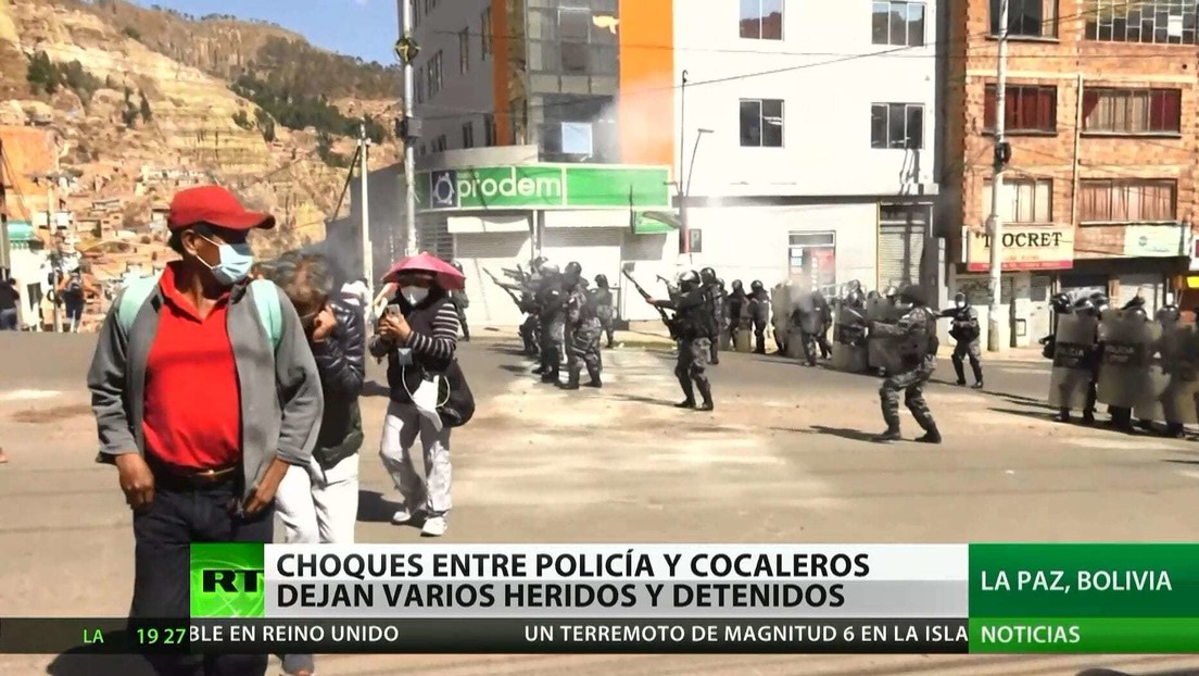 Choques entre policías y cocaleros dejan varios heridos y detenidos en Bolivia