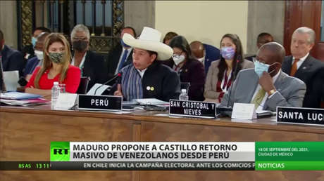 Maduro propone a Castillo retorno masivo de venezolanos desde Perú