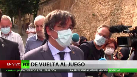 Puigdemont hace aparición pública tras su liberación y en España se multiplican reacciones