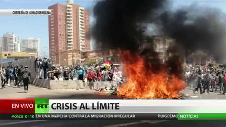 En Chile las protestas masivas contra migrantes derivan en incidentes violentos