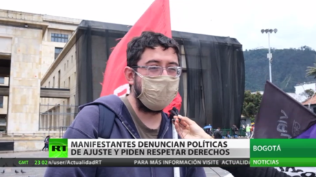 Colombia: Manifestantes denuncian políticas de ajuste del Gobierno de Iván Duque y piden respetar los derechos humanos