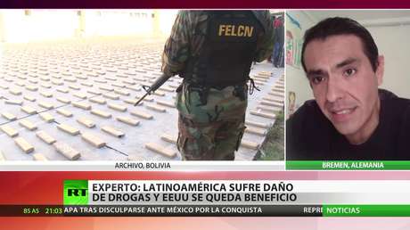 Experto: Latinoamérica sufre el daño de las drogas y EE.UU. se queda el beneficio