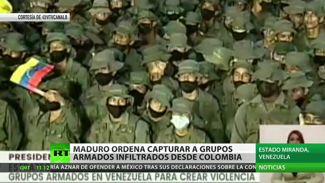 Maduro ordena capturar a grupos armados infiltrados desde Colombia