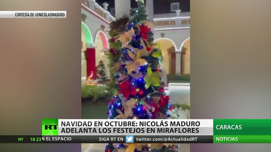 Navidad en Octubre: Nicolás Maduro adelanta los festejos navideños en el Palacio de Miraflores