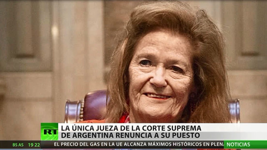La única jueza de la Corte Suprema de Justicia de Argentina dimite tras ocupar el cargo por 17 años