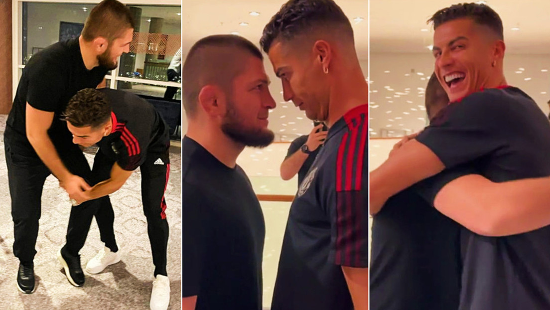 VIDEO: Khabib Nurmagomédov y Cristiano Ronaldo protagonizan un divertido careo al estilo de la UFC