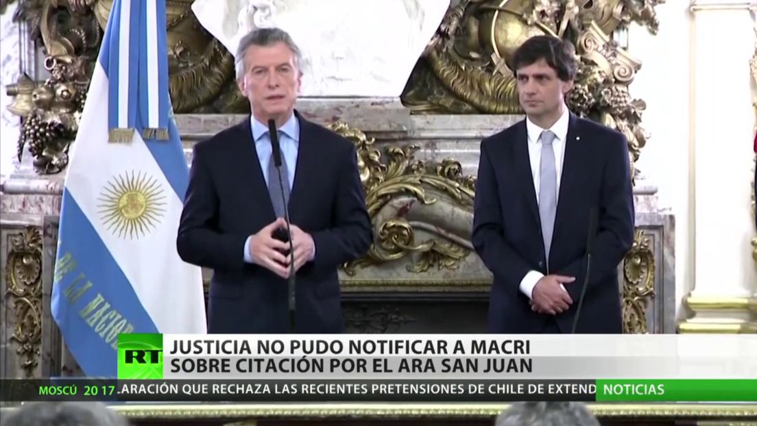 La Justicia argentina no logra notificar a Macri para citarlo por el caso del submarino ARA San Juan