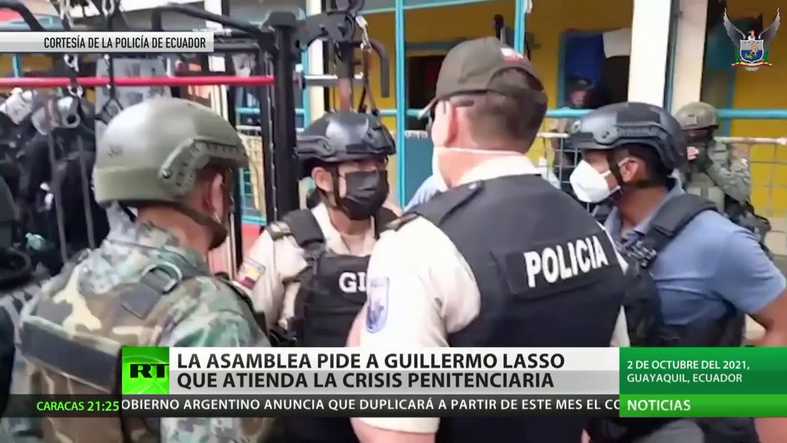 El Parlamento de Ecuador pide a Lasso que atienda la crisis penitenciaria