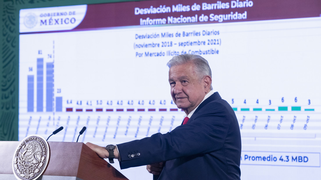López Obrador señala a empresas extranjeras de participar en el contrabando de combustible en México
