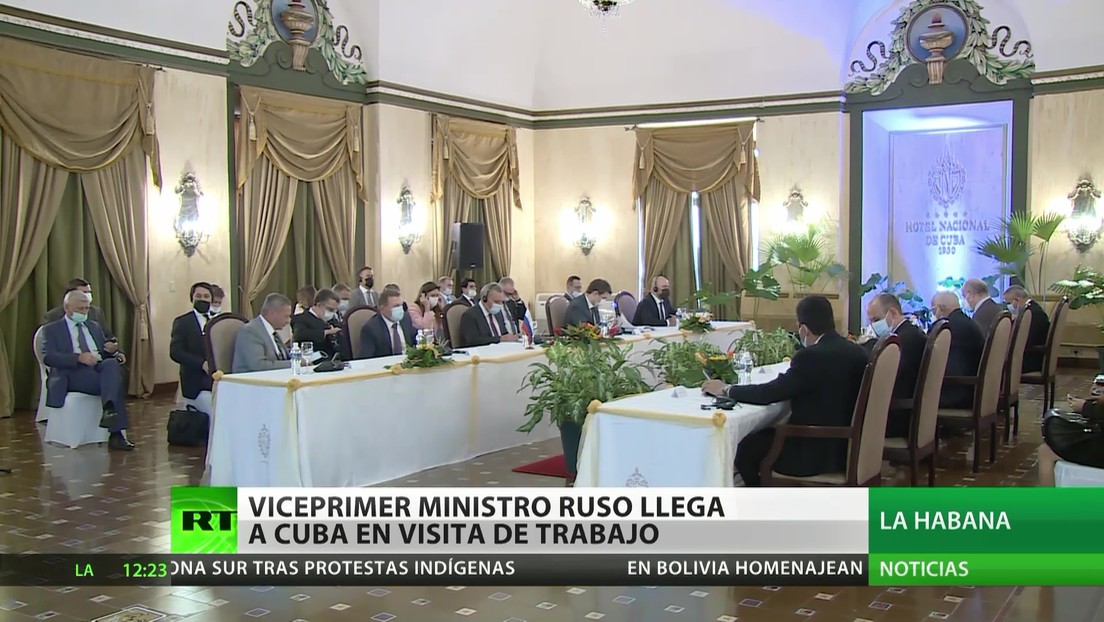 Vice primer ministro ruso llega a Cuba en una visita de trabajo