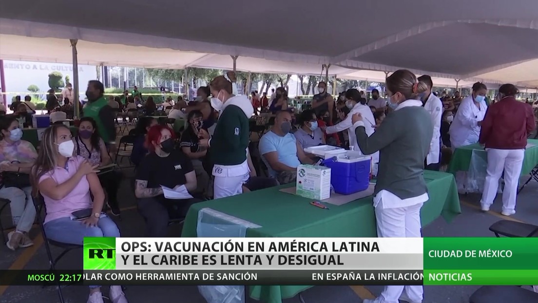 OPS: La vacunación en América Latina y el Caribe es lenta y desigual