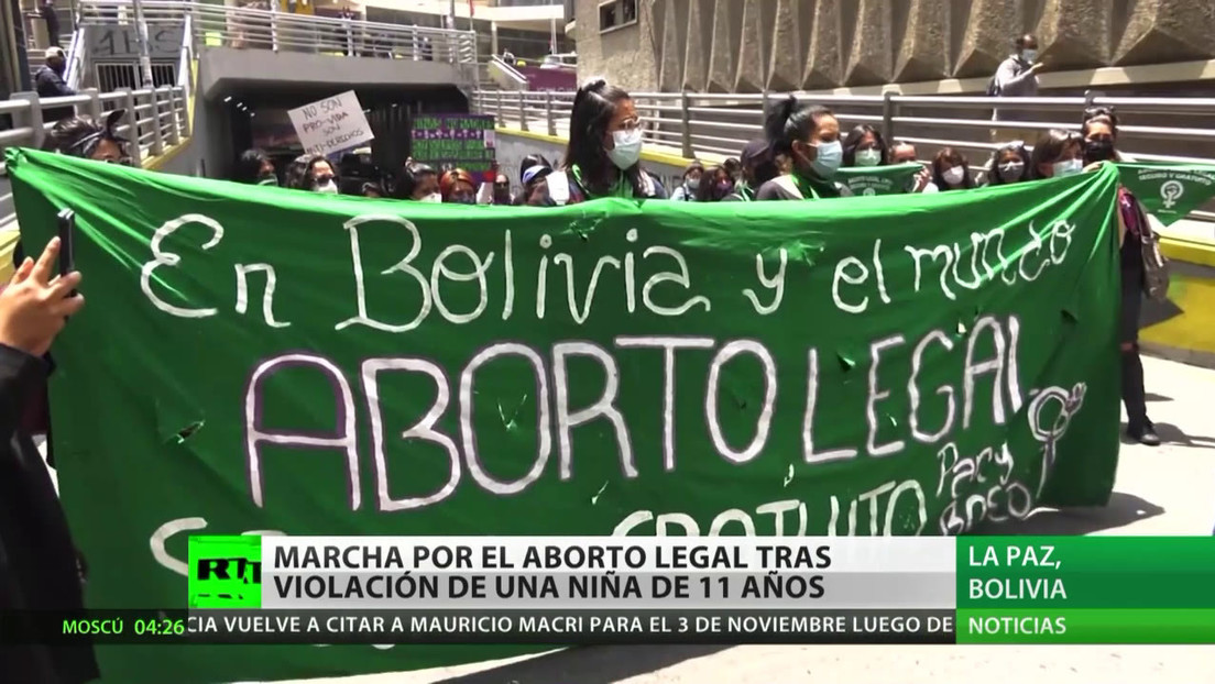 Marcha por la legalización del aborto en Bolivia tras la violación de una niña de 11 años