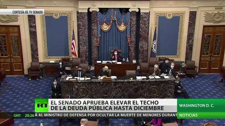 El Senado de EE.UU. llega a un acuerdo para elevar el techo de la deuda pública hasta diciembre