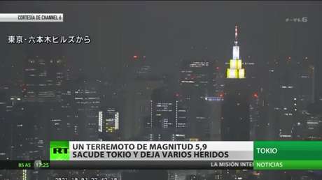 Un terremoto de magnitud 5,9 sacude Tokio y deja varios heridos