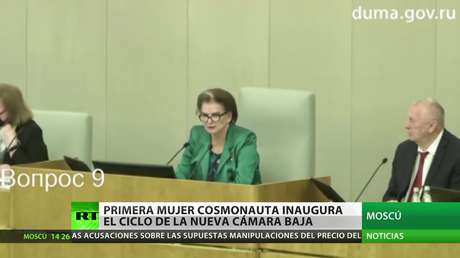 La primera mujer cosmonauta inaugura el ciclo de la nueva Cámara Baja del Parlamento ruso