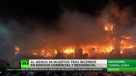 Al menos 46 muertos tras un incendio en un edificio comercial y residencial en Taiwán