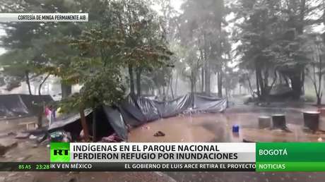 Colombia: Indígenas en el Parque Nacional de Bogotá pierden refugio por las inundaciones