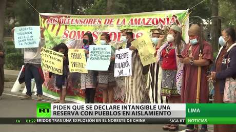 Indígenas peruanos piden que se declare intangible una reserva amazónica con pueblos en aislamiento