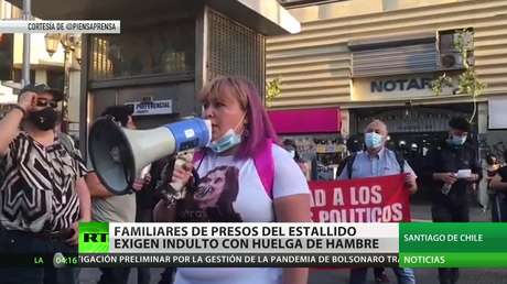 Chile: Familiares de presos del estallido exigen su indulto con una huelga de hambre