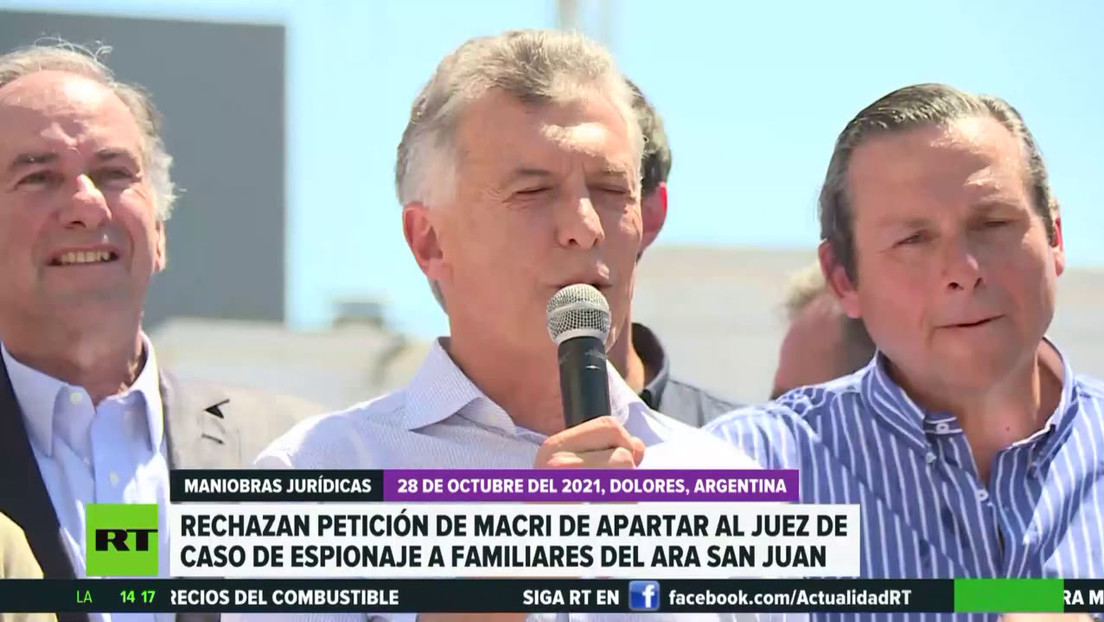 Vuelven a rechazar la petición del expresidente argentino Mauricio Macri para recusar al juez en el caso del presunto espionaje ilegal