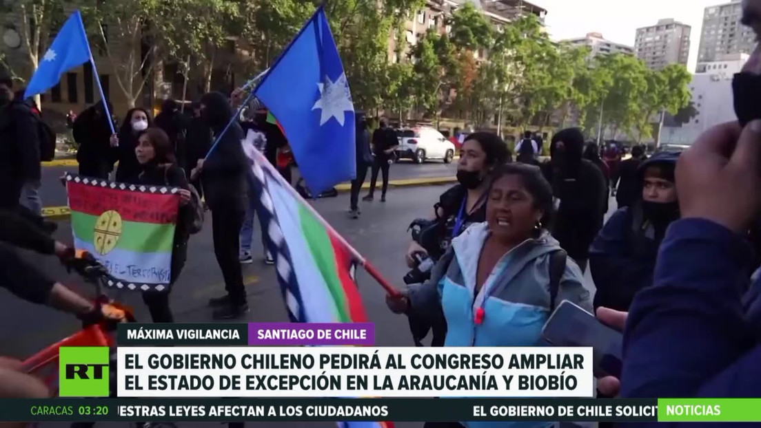 El Gobierno de Chile anuncia que volverá a pedir al Congreso ampliar el estado de excepción en cuatro provincias