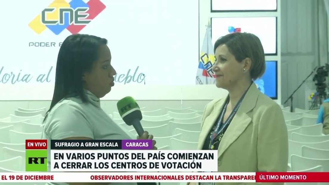 Observadora internacional en Venezuela: "Las elecciones se han hecho en paz y las expectativas que teníamos del proceso se han cumplido"