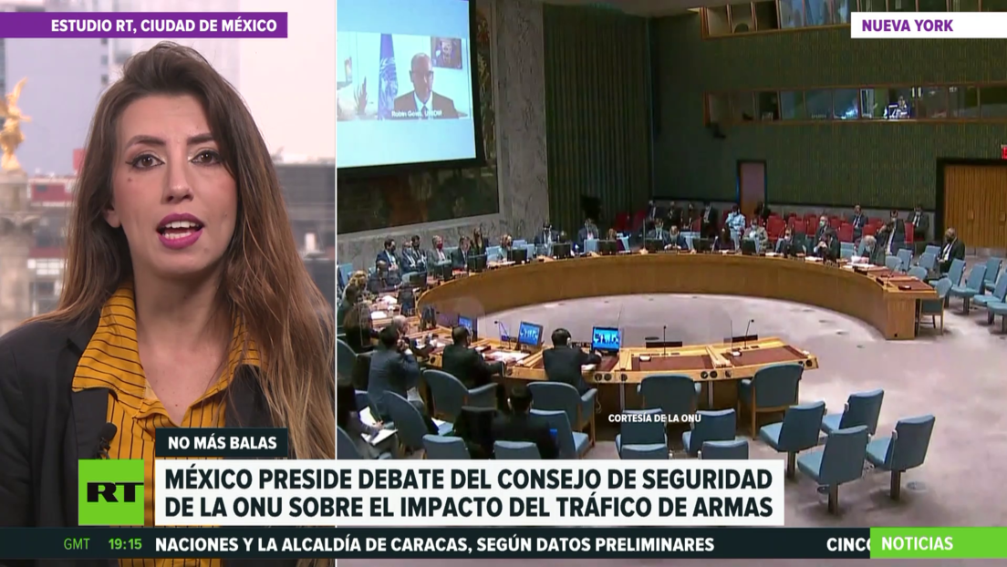 México preside el debate del Consejo de Seguridad de la ONU sobre el impacto del tráfico de armas