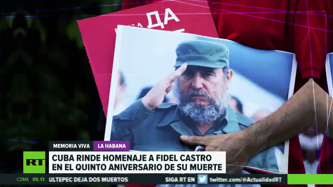 Cuba rinde homenaje a Fidel Castro en el quinto aniversario de su fallecimiento