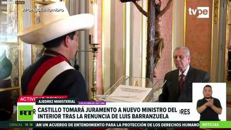 Perú: Castillo tomará juramento al nuevo ministro del Interior tras la dimisión de Barranzuela