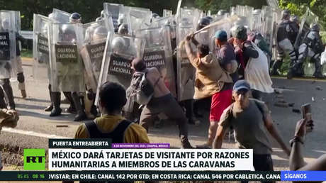 México dará tarjetas de visitante por razones humanitarias a migrantes discapacitados, enfermos y embarazadas que marchan en las caravanas