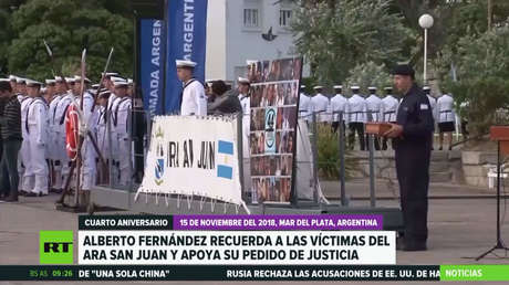 Alberto Fernández recuerda a las víctimas del ARA San Juan en el cuarto aniversario del hundimiento y apoya su pedido de justicia