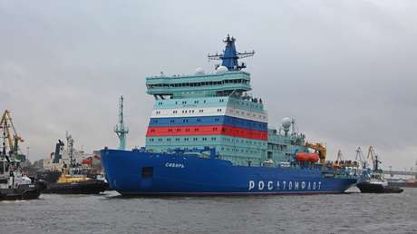 VIDEO: El tercer rompehielos ruso más potente del mundo comienza pruebas en el golfo de Finlandia